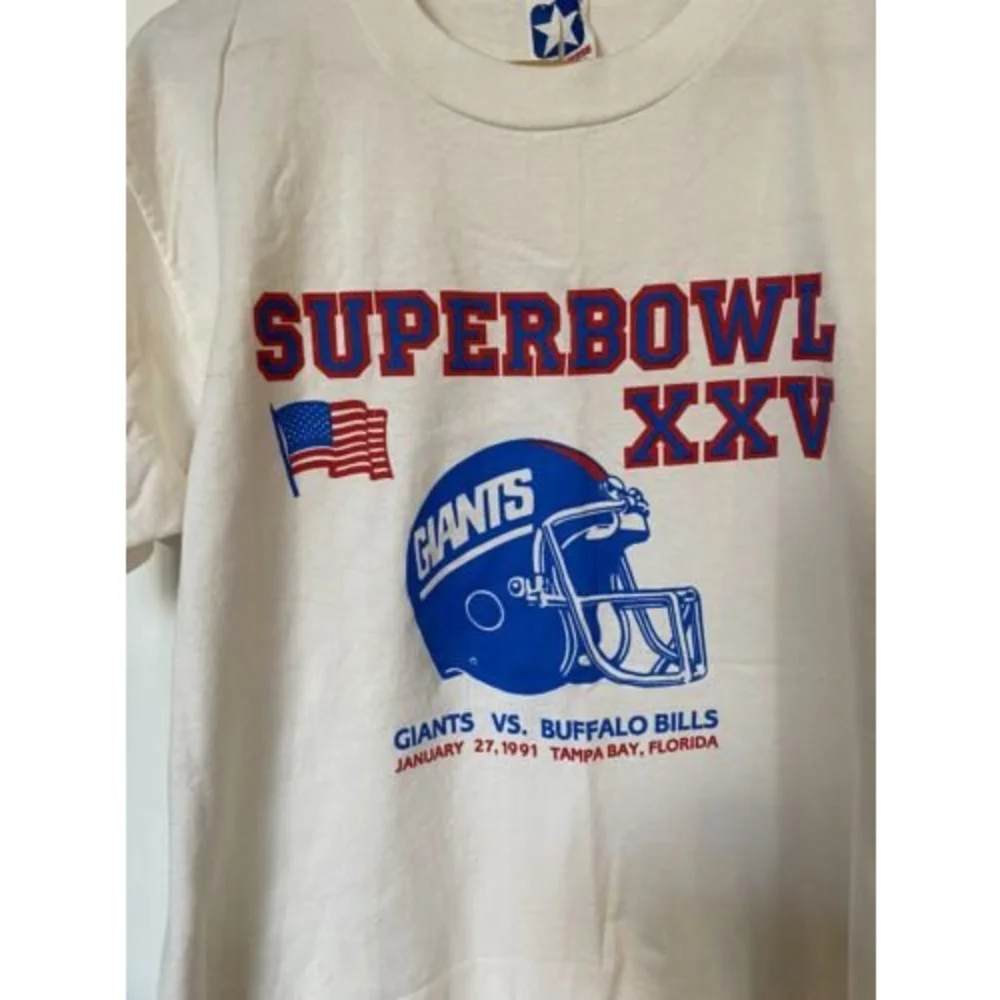 ❌SOLD❌Vintage 1991 Converse Superbowl XXV Giants Buffalo Bills Short Sleeve - Picture 3 of 12